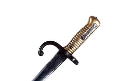 Lot 120 - Three French 19th Century Chassepot bayonets