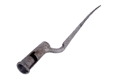 Lot 121 - A First World War Imperial German trench shovel; and other military items