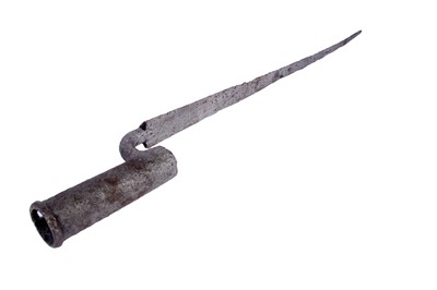 Lot 121 - A First World War Imperial German trench shovel; and other military items