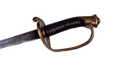 Lot 49 - An American 1850 model style Staff and Field Officer's sword