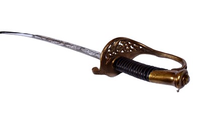 Lot 49 - An American 1850 model style Staff and Field Officer's sword