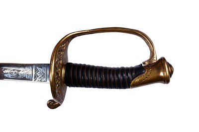 Lot 49 - An American 1850 model style Staff and Field Officer's sword
