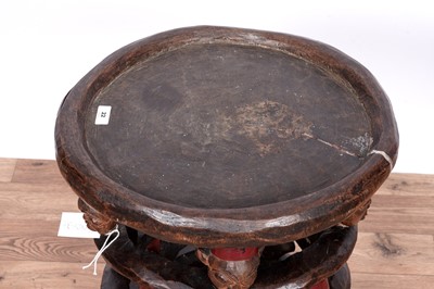 Lot 22 - An early 20th Century Bamileke style South African stool