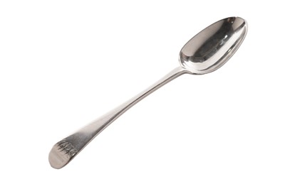 Lot 221 - A George III Scottish provincial silver tablespoon