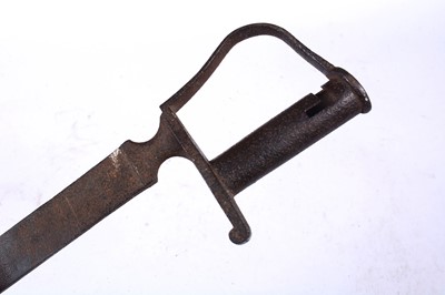 Lot 124 - A 19th Century socket sword bayonet