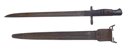 Lot 98 - Three WWI bayonets and another later
