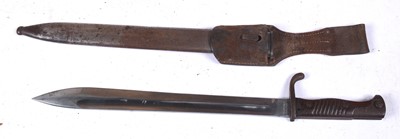 Lot 99 - A German First World War model 98/05 Mauser bayonet