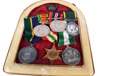 Lot 166 - A group of Second World War and other medals relating to Nigerian Police
