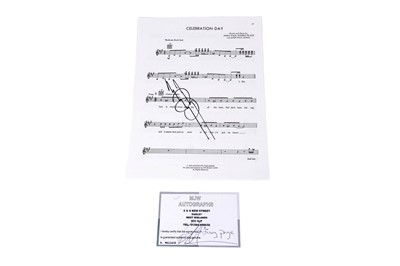 Lot 372 - Jimmy Page signed sheet music