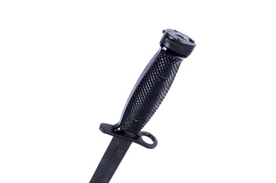 Lot 135 - A US M7 bayonet; and two Danish M96 knives
