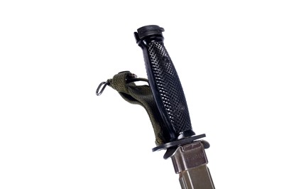 Lot 135 - A US M7 bayonet; and two Danish M96 knives