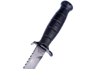 Lot 135 - A US M7 bayonet; and two Danish M96 knives