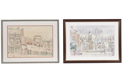 Lot 341 - Charles Herbert "Charlie" Rogers - Bottle Bank, and Low Fell | two watercolours