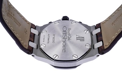 Lot 476 - Audemars Piguet (AP) Royal Oak Offshore: a stainless steel cased automatic chronograph wristwatch