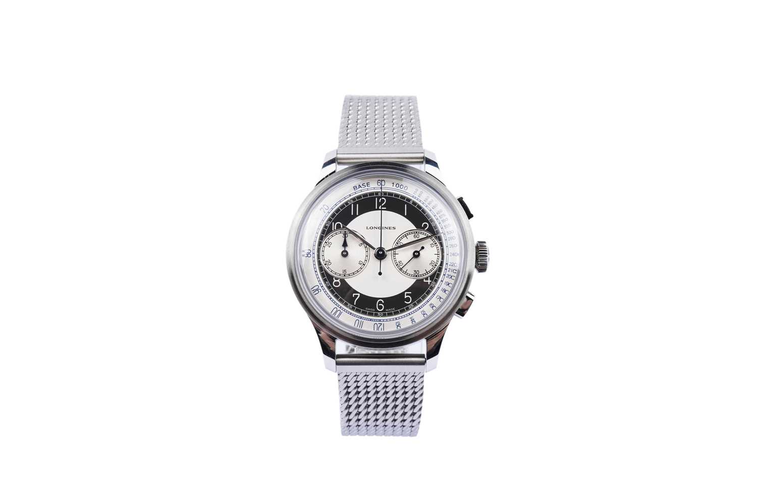 Lot 548 - Longines Heritage Classic: a stainless steel cased automatic chronograph wristwatch