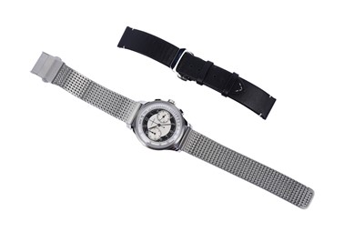 Lot 548 - Longines Heritage Classic: a stainless steel cased automatic chronograph wristwatch