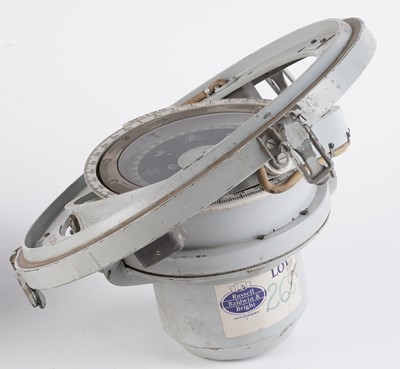 Lot 626 - Two gimballed ship's compasses