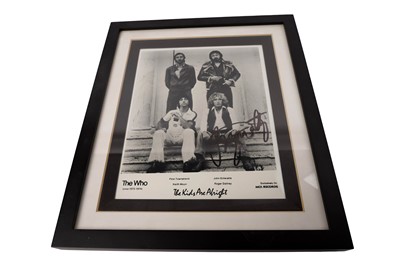 Lot 373 - The Who signed Promo Card