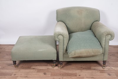 Lot 107 - George Smith of Newcastle: an armchair and matching stool
