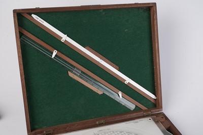 Lot 631 - A collection of navigational tools; and a part 19th Century Sextant