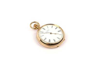 Lot 557 - T.S. Russell, Liverpool: an 18ct yellow gold cased fob watch