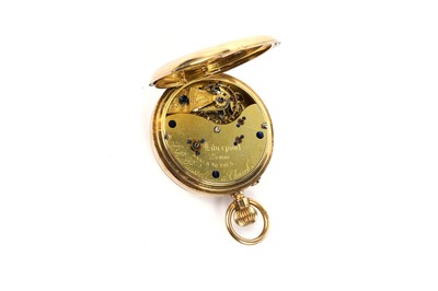 Lot 557 - T.S. Russell, Liverpool: an 18ct yellow gold cased fob watch