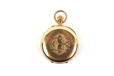 Lot 557 - T.S. Russell, Liverpool: an 18ct yellow gold cased fob watch