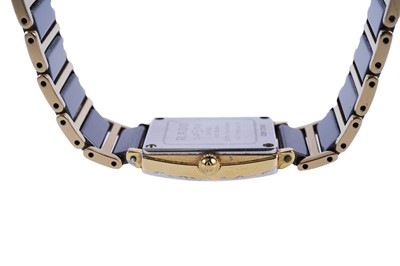 Lot 579 - Rado DiaStar Jubilee: a diamond set gilt steel lady's wristwatch