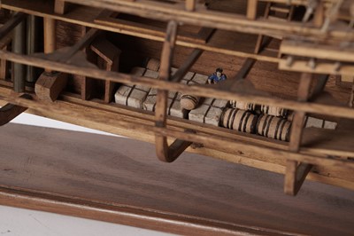 Lot 693 - A scratch-built model of a 17th Century Galleon