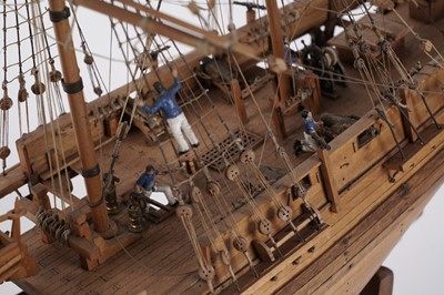 Lot 693 - A scratch-built model of a 17th Century Galleon