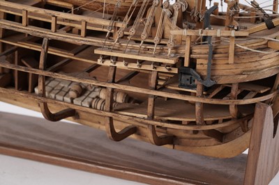 Lot 693 - A scratch-built model of a 17th Century Galleon