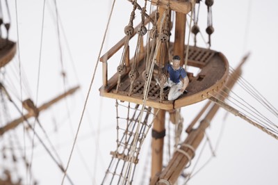 Lot 693 - A scratch-built model of a 17th Century Galleon