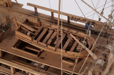 Lot 693 - A scratch-built model of a 17th Century Galleon