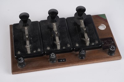 Lot 648 - A collection of Morse telegraph keys