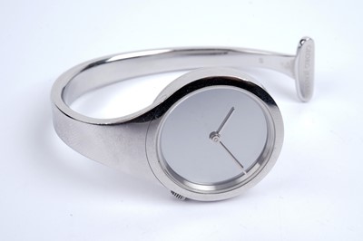 Lot 578 - Georg Jensen, Denmark: a steel cased lady's wristwatch