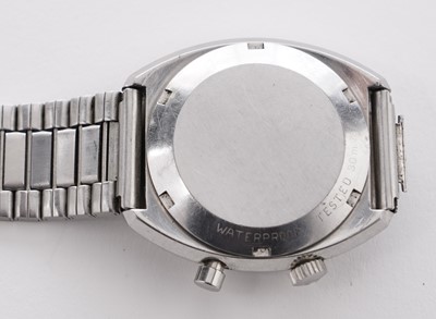 Lot 513 - Omega Chronostop: a stainless-steel cased wristwatch
