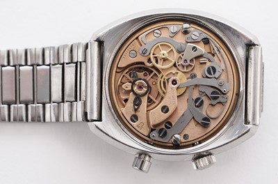 Lot 513 - Omega Chronostop: a stainless-steel cased wristwatch
