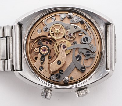 Lot 513 - Omega Chronostop: a stainless-steel cased wristwatch