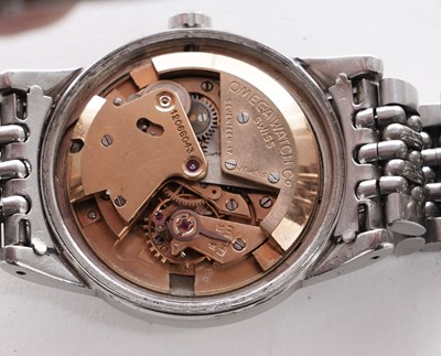 Lot 518 - Omega: a steel cased automatic wristwatch