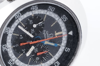 Lot 447 - Omega Flightmaster: a stainless steel cased chronograph wristwatch
