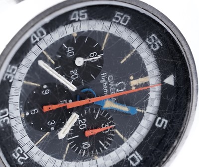 Lot 447 - Omega Flightmaster: a stainless steel cased chronograph wristwatch