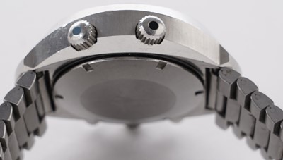 Lot 447 - Omega Flightmaster: a stainless steel cased chronograph wristwatch