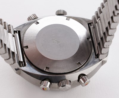 Lot 447 - Omega Flightmaster: a stainless steel cased chronograph wristwatch