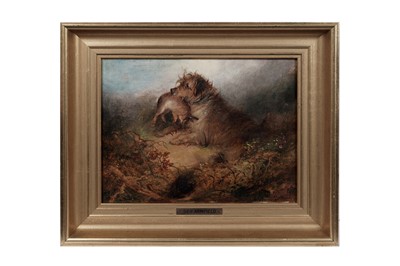 Lot 137 - George Armfield - Terrier with its Prey | oil