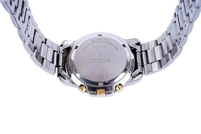 Lot 562 - Seiko 100M: a stainless steel cased automatic chronograph wristwatch
