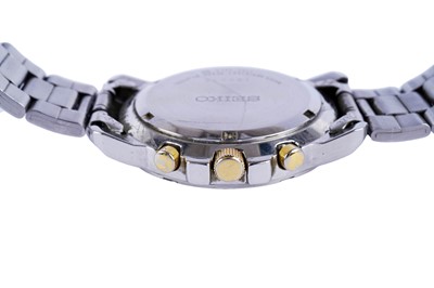 Lot 562 - Seiko 100M: a stainless steel cased automatic chronograph wristwatch