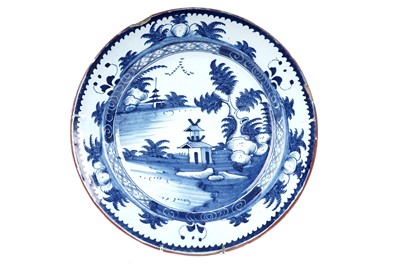 Lot 1004 - A Dutch Delft charger