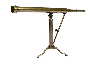 Lot 139 - A Victorian brass tabletop celestial telescope