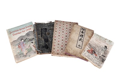 Lot 233 - A Japanese crepe book street calendar 1908; and other items