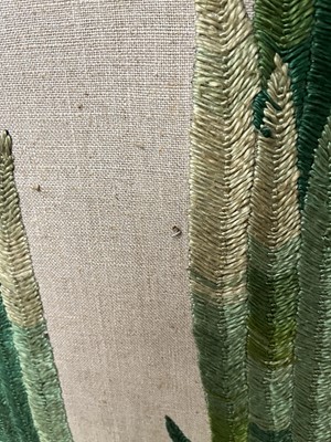Lot 32 - A Vintage needlework four-fold room divide/screen